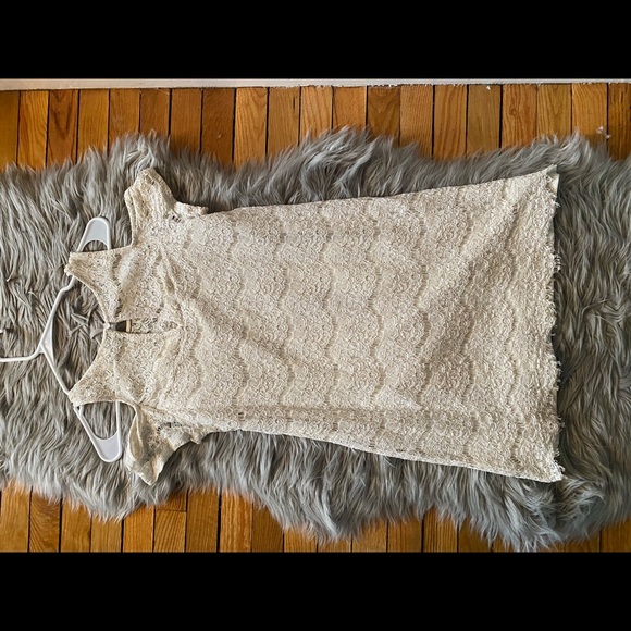 Sophia + Zeke white lace dress size Large - Picture 3 of 4